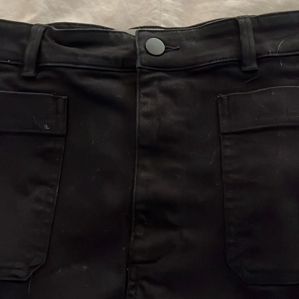 Everlane Black A-Line Patch Pocket Mini Skirt 16 - Picture 3 of 11